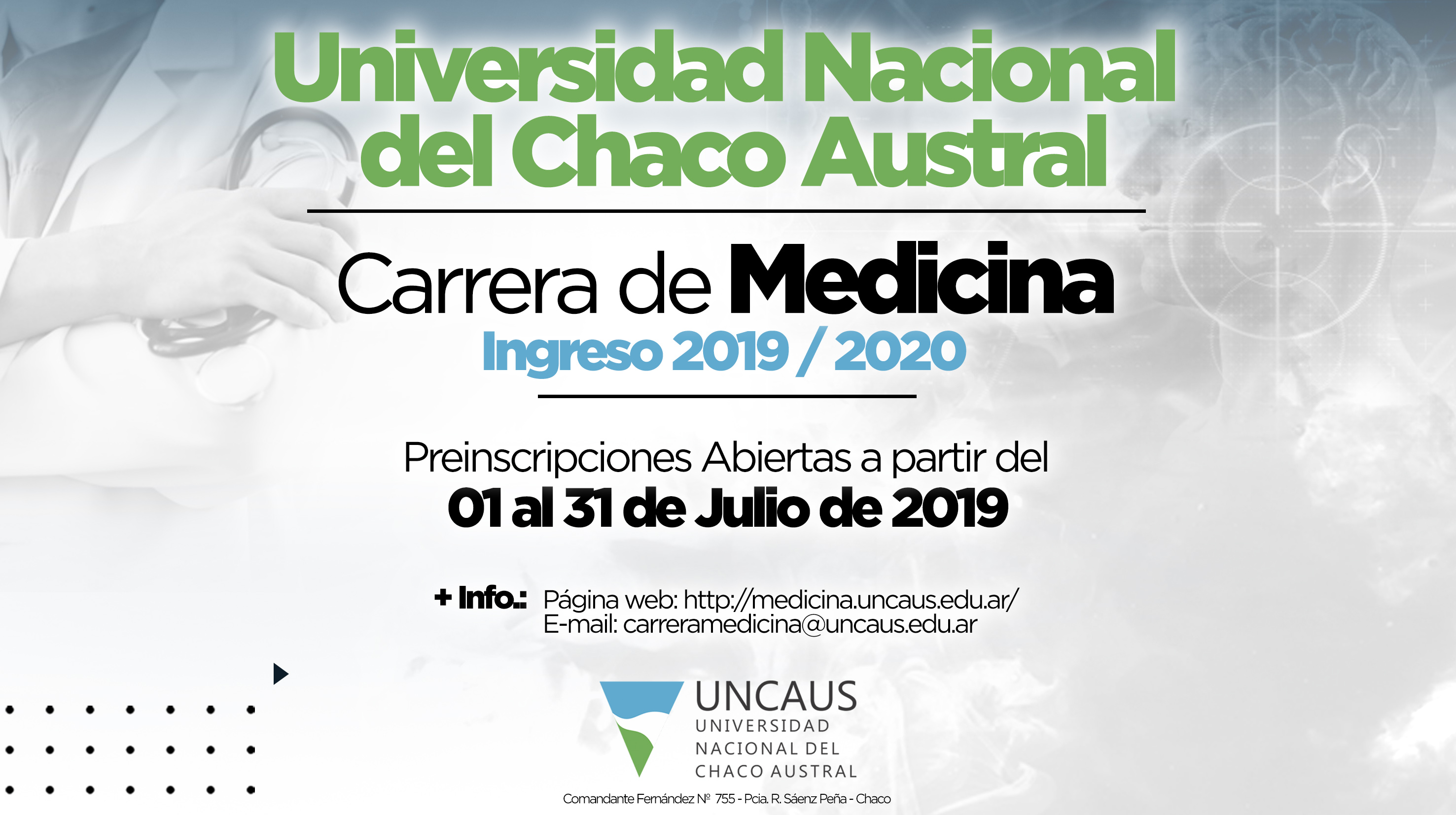 UNCAus abrirá en julio las inscripciones para los Cursillos de Medicina